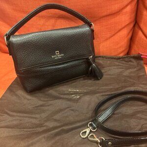 Kate Spade Black Southport Avenue Mini Maria Crossbody Bag with Tassell